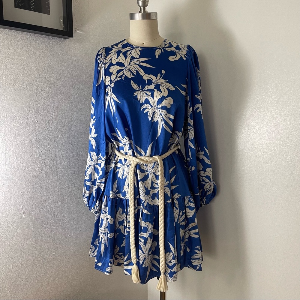 ALEXIS target blue print dress